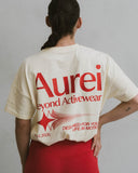 AUREI Camiseta Oversize Espalda Aurei - Mantequilla