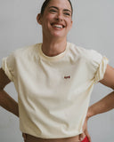 AUREI Camiseta Oversize Espalda Aurei - Mantequilla