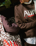 AUREI Sudadera con Capucha Básica Aurei - Marrón Chocolate