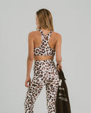 AUREI Top Básico deportivo - Estampado Leopardo